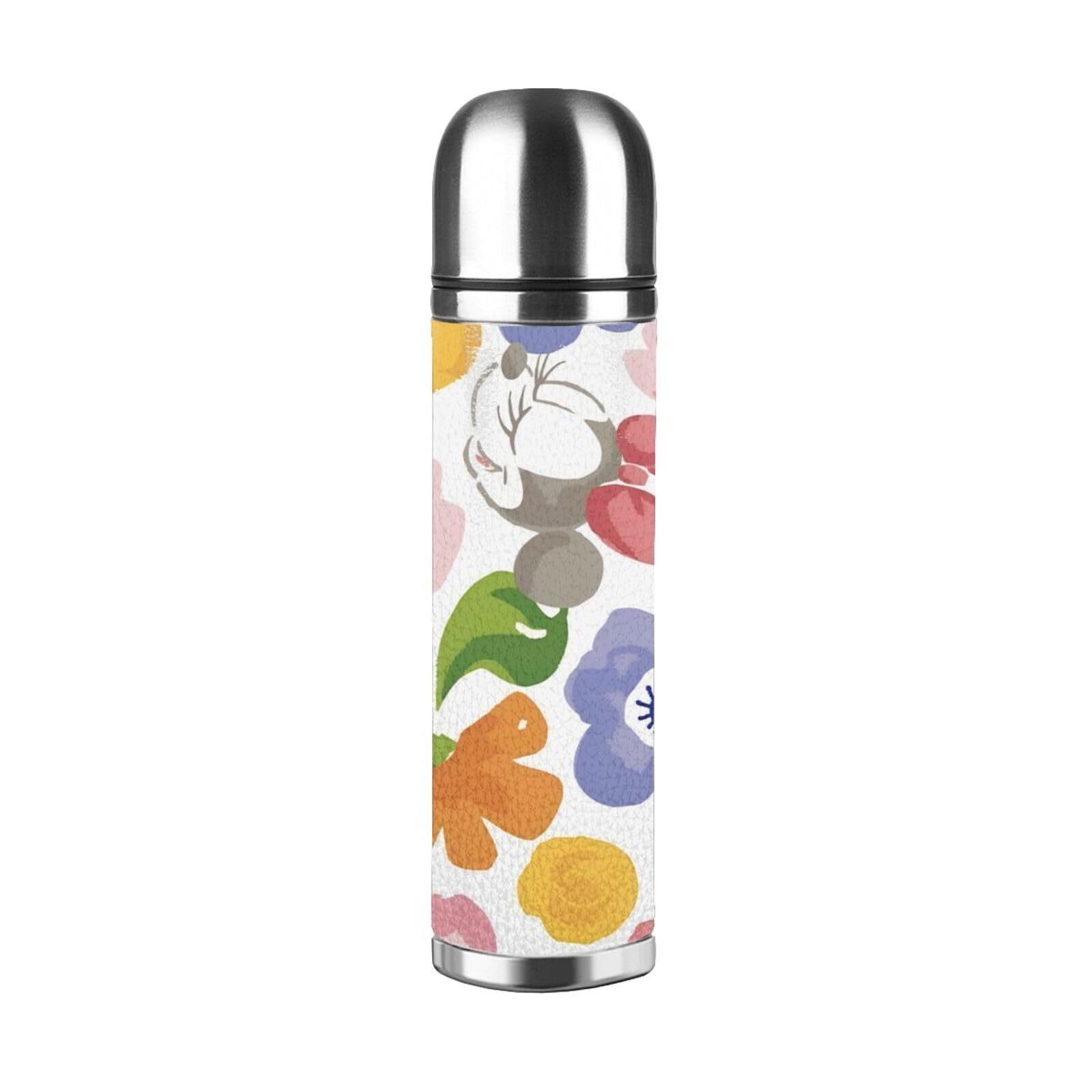 Amazon.co.jp: ミニー 花柄 500ml ワンプッシュアンドコップ 2way 