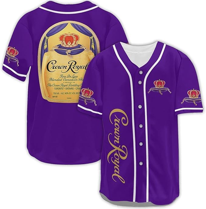 Crown Fan Baseball Jersey Shirt, Crown Lovers Shirt Sports Uniform, Casual Streetwear Gift for Men & Women