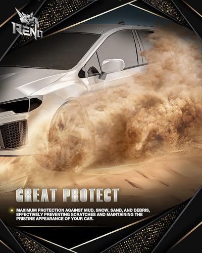 Image of RENO Subaru Mud Flaps, Mud Guards Sides Splash Guards Driver + Passenger Side Vehicle Sediment Protection Compatible with 2015-2021 Subaru WRX STI Sedan (Front + Rear, Set of 4)
