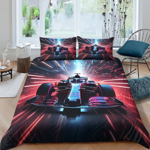 DAFUfbw Parure Housse 3D Voiture Course Microfibre Jeune – vue 8
