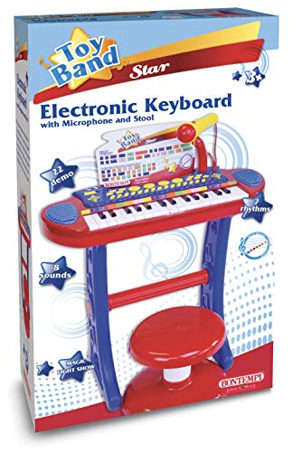 Bontempi 13 3240 Elektronisch orgel met benen, kruk en microfoon, veelkleurig - Image 3