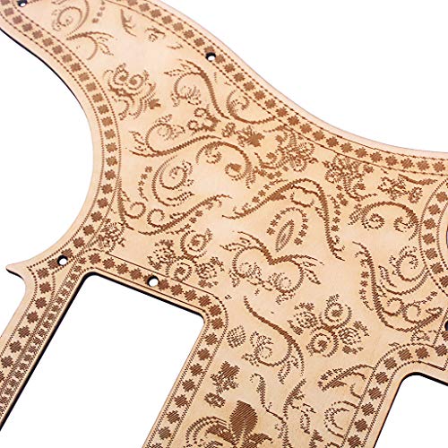 Alnicov Pickguard pour guitare à 8 trous Style floral Humbucker PickGuard de remplacement pour Fd Standard Telecaster… - Les Beatles, Paul McCartney, John Lennon, RIngo Starr, George Harrison Alnicov Pickguard pour guitare à 8 trous Style floral Humbucker PickGuard de remplacement pour Fd Standard Telecaster… – Image 7