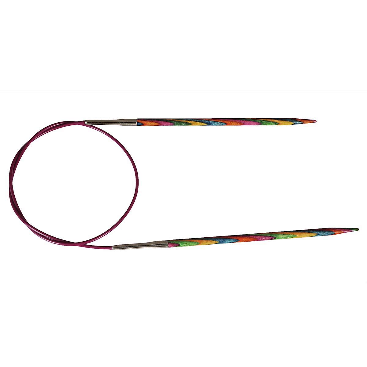 KnitPro 40 cm x 3.25 mm Symfonie Fixed Circular Needles, Multi-Color
