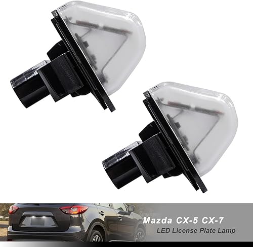 Miniatura 4 de NSLUMO Luz LED de matrícula para Mazda 6 CX-5 CX-7 Mazdaspeed6 6500K xenón blanco luz de matrícula trasera LED etiqueta reemplazo libre de errores
