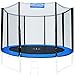 Monzana Rete di Protezione Trampolino Ø183 244 305 366 427 cm 6-8 Pali Rete Tappeto Elastico Rete di Ricambio Trampolini