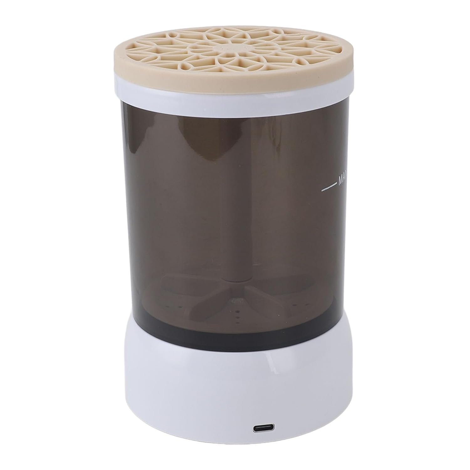 Yctze Makeup Brush Cleaner Machine - USB Quick Dry Automatic Portable Electric Cleaner for All Makeup Brushes with Visible Process (Khaki)