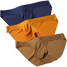 Men's Dual Pouch Underwear Bulge Boxer Briefs Separated Pouch See-through Redundant Prepuce Physical Therapy Trunks