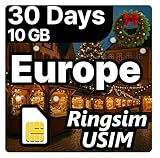 [SIM kit] Europe SIM Card | 30DAYS 10GB | UK,...