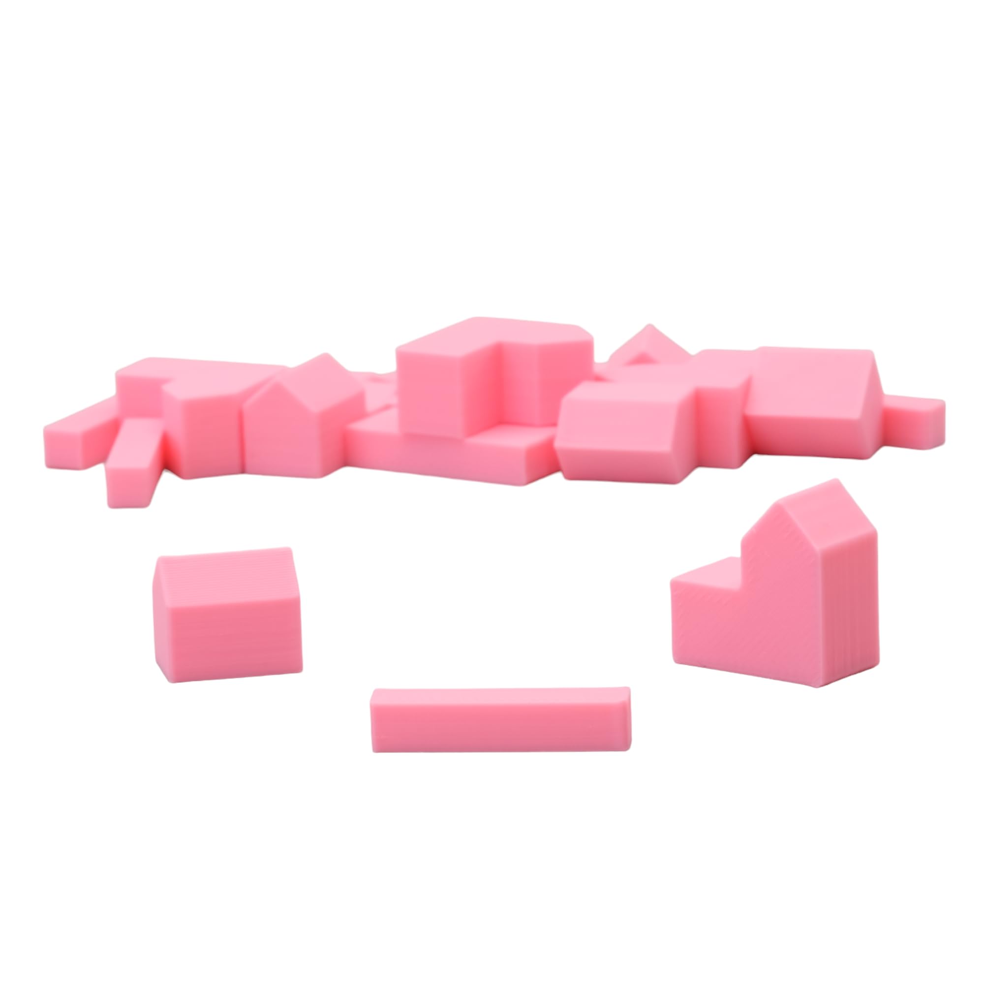 Replacement Pieces for Catan Board Game | Settlers Pieces | 82 Colors | Base Set | (11_Pink)