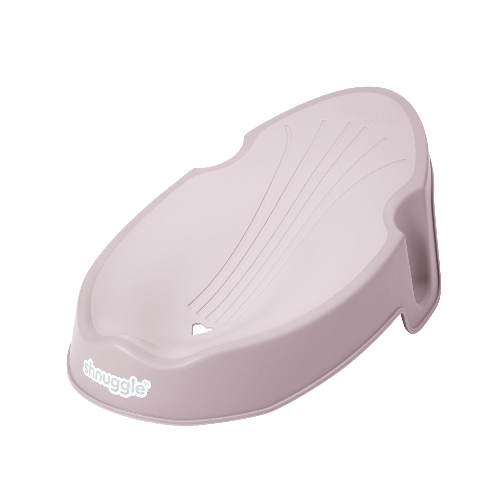Shnuggle Newborn Baby Bath Support - Compact Soft Touch Support - Ideal Angle for Hands Free Bathing | from 0-3 Months | Safe and Supportive | Blossom