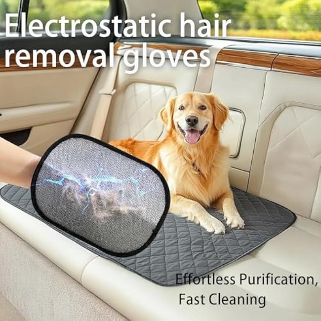 3pcs Reusable Electrostatic Pet Hair Remover Glove - Cat & Dog Grooming Gloves for Deshedding, Washable Hair Removal Tool for Furniture, Carpet, Clothes-YP8C0Y8o