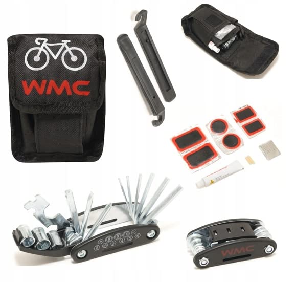 WMC TOOLS Bicycle repair set 25 pcs for Bike Mechanics at Home, Work or on the Road