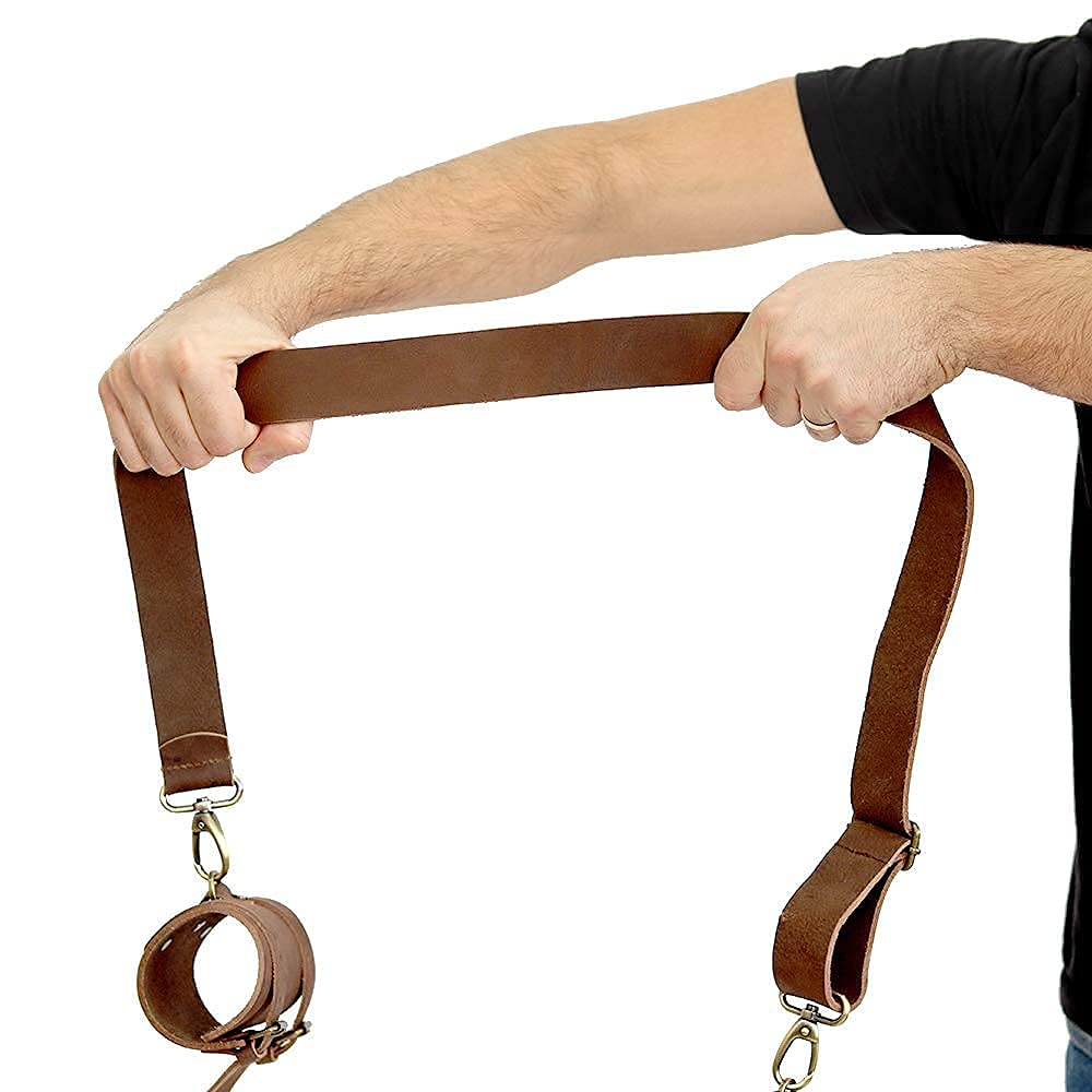 HalleluYAH Shofar Horn Belt – Genuine Leather – Premium Leather Strap for Decorative Shofar– Adjustable War Horn Belt with Buckle Closure — Amazon image 5
