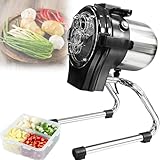 GLBMXDD Picadora de Verduras Comercial de Alta Velocidad, Cortador de cebollino de 6000 RPM con Grosor Ajustable de 1 a 5 mm, Motor de 110 W, fácil de Limpiar para puerros, Chiles y apio. B