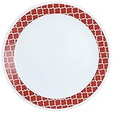 Corelle Livingware 10.25 inch Dinner Plate BP Crimson Trellis