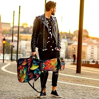 JRHEJTFZ Housse pour guitare acoustique de 1,9 cm d’épaisseur – Imperméable – Durable et élégant – Motif chouette avec fleurs, Multicolore 5., 42.9×16.9×4.7 in, Motif imprimé tendance - Les Beatles, Paul McCartney, John Lennon, RIngo Starr, George Harrison JRHEJTFZ Housse pour guitare acoustique de 1,9 cm d'épaisseur - Imperméable - Durable et élégant - Motif chouette avec fleurs, Multicolore 5., 42.9x16.9x4.7 in, Motif imprimé tendance – Image 6
