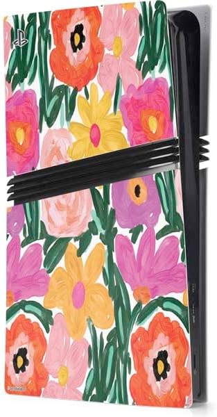 Skinit Decal Gaming Skin Compatible with PS5 Pro Console - Officially Licensed Bouffants and Broken Hearts Geometric Flowers Design