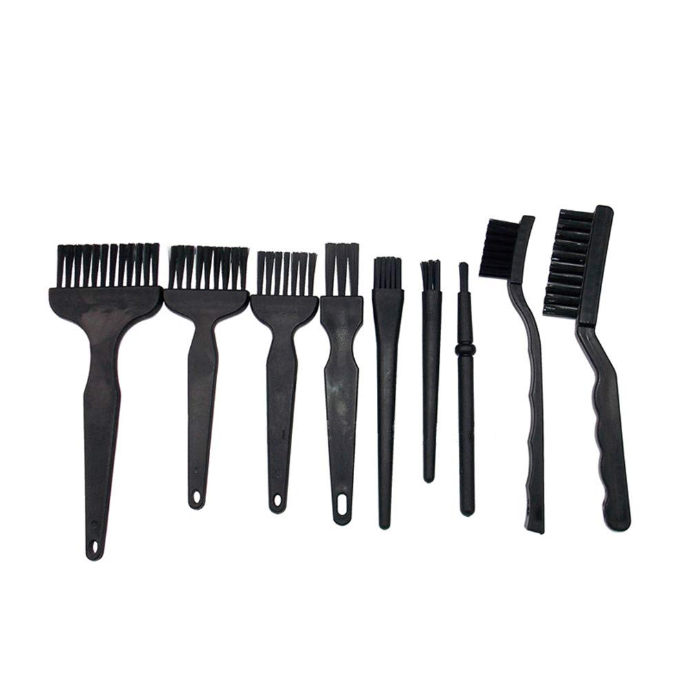 Nylon Anti Static Brushes, 9 in 1 Portable Anti Static Brushes Kit Cleaning Brush for Mobile Phone Keyboard PCB Motherboards Tablet