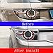 YIWANG ABS Chrome Rear Tail Light Lamp Cover Trim 4pcs/Set for Land Rover Discovery Sport 2015-2017 Car Accessories (Matt Silver)