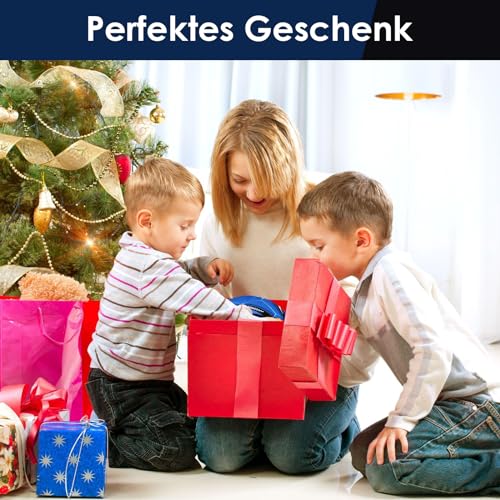 KWJEIULSOQ Fußball Grösse 5 Blau, Fussball Kinder Unisex, Verdickter explosionsgeschützter Fussbälle, Fussbälle GrößE Offizieller 5, Outdoor-Indoor Fußbälle für den Amateur- und Profibereich