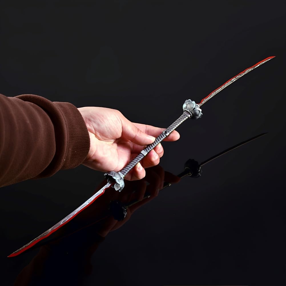 Modelo de Eleonora's Poleblade, Juego de 2 Piezas, Longitud de Montaje: 47,5 cm, coleccionables de Juego Totalmente metálicos, Decoraciones de Escritorio