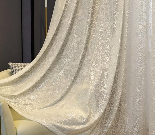 Cortinas de tul blanco transparentes para comedor y salones modernos 2