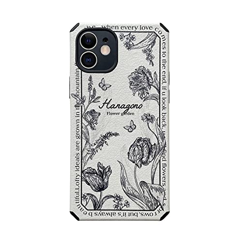 Coque iPhone 13 Mini fleur rétro souple anti jaunissement pour remplacer votre coque usée