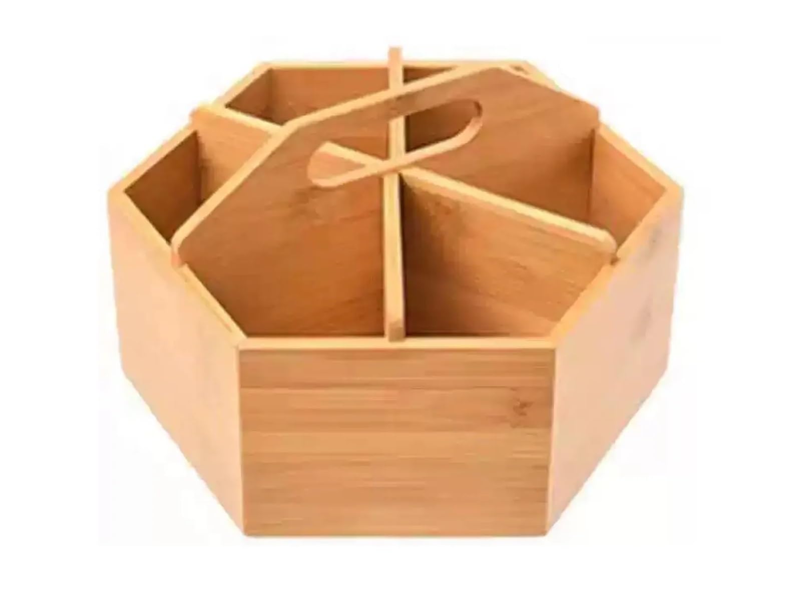 LPACXBYD Bamboo Pen Holder Creative Compartmentalized Pen Holder Bamboo Storage Box Desktop Office Multifunctional Makeup