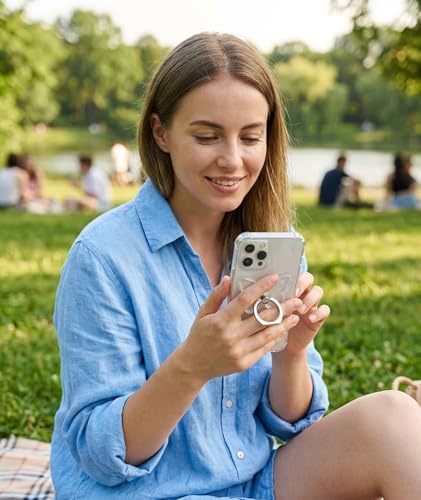 Image of 8 PCS Mobile Ring Holder, Phone Ring Holder for Secure Grip, Transparent Ring Holders with Strong Adhesive, Compatible with Various Smartphones, Easy Installation Design