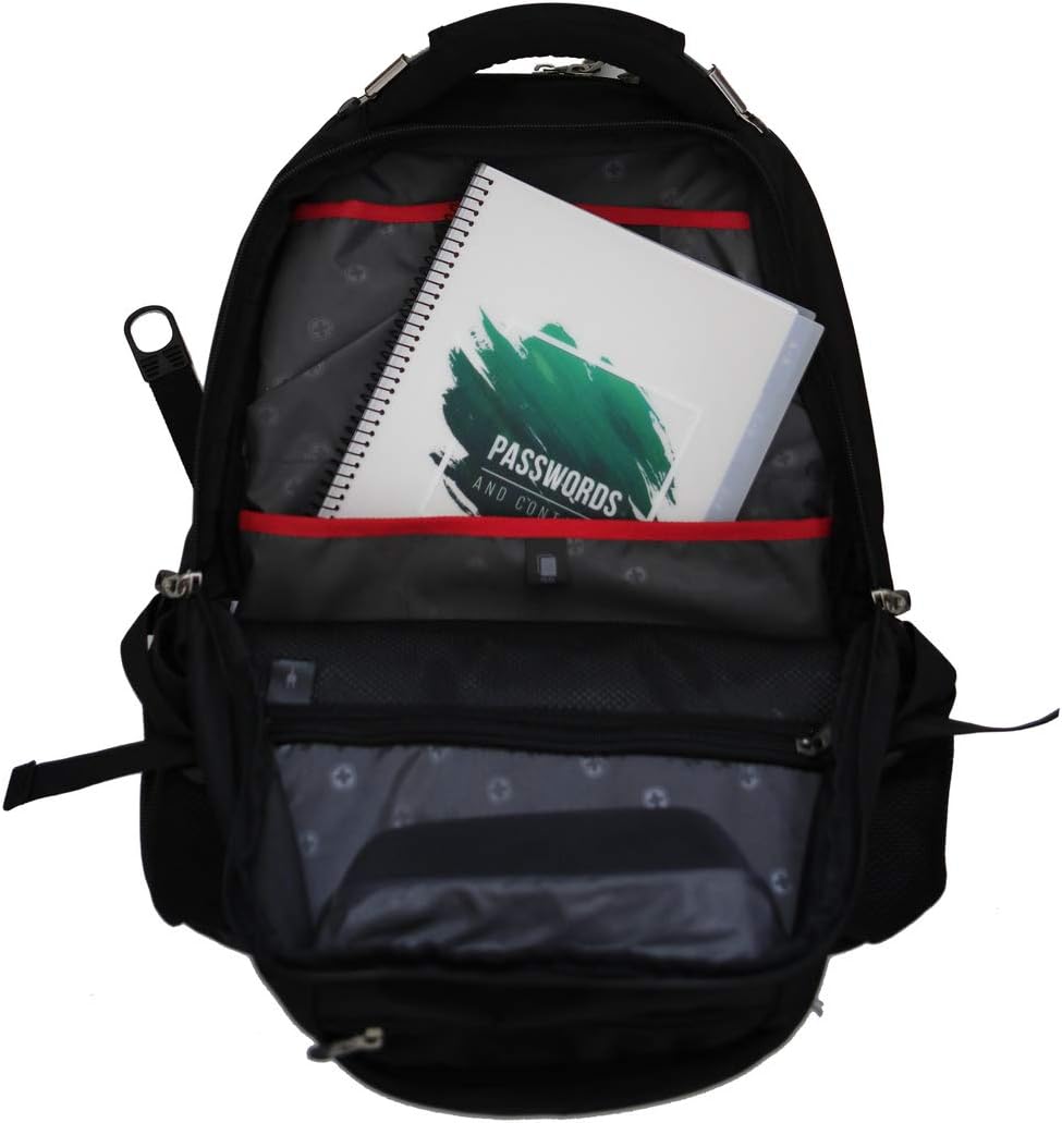 RE-FOCUS Password Book with Alphabetical Tabs 10"x7.6" Spiral Bound Credentials keeper Saves All Internet Login Details (Green)