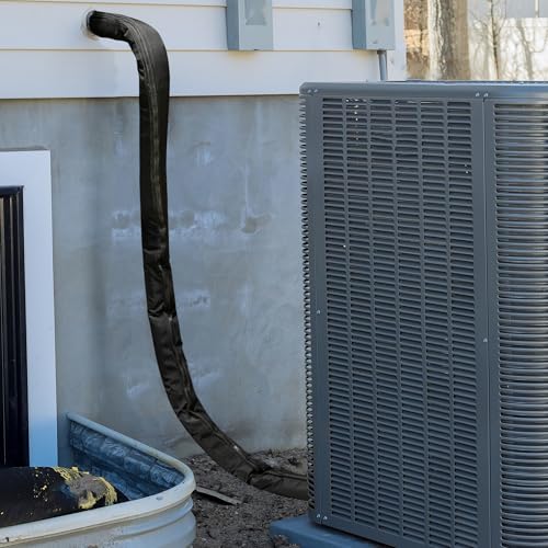 Image of 5 Layer Zipper HVAC Copper Pipe Insulation Cover for Central AC Mini Splits