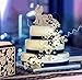 Mr and Mrs Cake Topper Rhinestone Crystal Metal Love Wedding Cake Topper Funny Bride and Groom, Gold