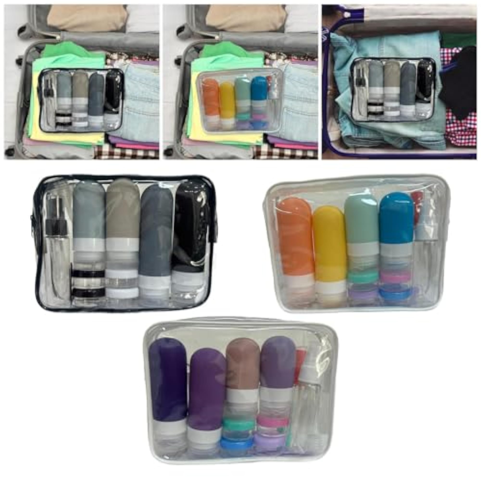 Travel Bottles Multipurpose Containers Set, 16 Pcs