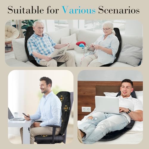 Cupilo CP-2708 Full Back Massager With Heat, 5 Vibrating Modes & 2 Heat Levels, Back Massager Chair Pad thumb #6