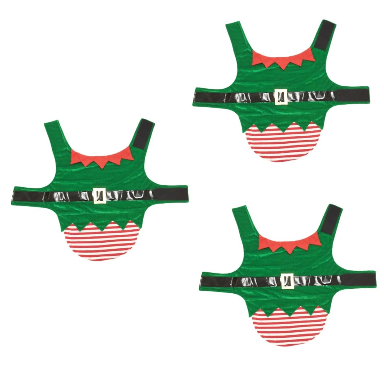 YARNOW 3 Piezas Disfraz transformación Mascota Dog Costume Preciosa Ropa para Perros Disfraz Elfo Navidad Vestidos Abrigos Preciosa Ropa para Mascotas Abrigo Mascota