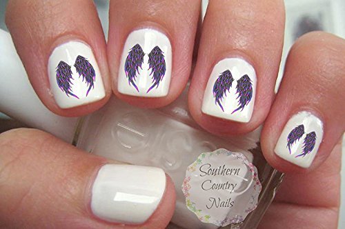 Juego de 1 calcomanías para uñas de ala de ángel