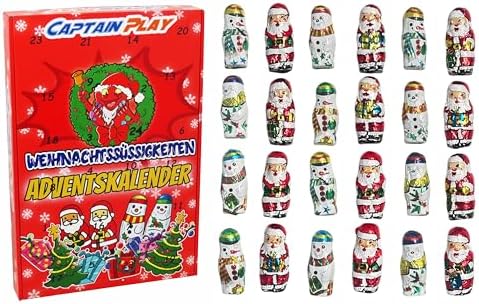 Calendario de adviento Captain Play con 24 figuritas de Papá Noel