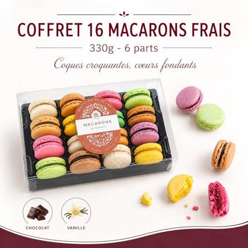Macarons artisanaux Lucy Borie, coffret d'exception au miel - 3