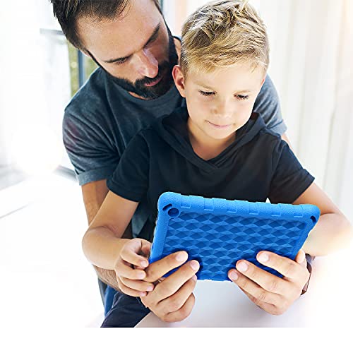 All-New Amazon Kindle Fire Hd 10 Tablet Case & Fire Hd 10 Plus Case(11Th Generation, 2021 Release), Dj&Rppq [Adult & Kids Friendly] Light Weight Shock Proof Back Cover For Fire Hd 10.1" Tablets, Blue #TOP6