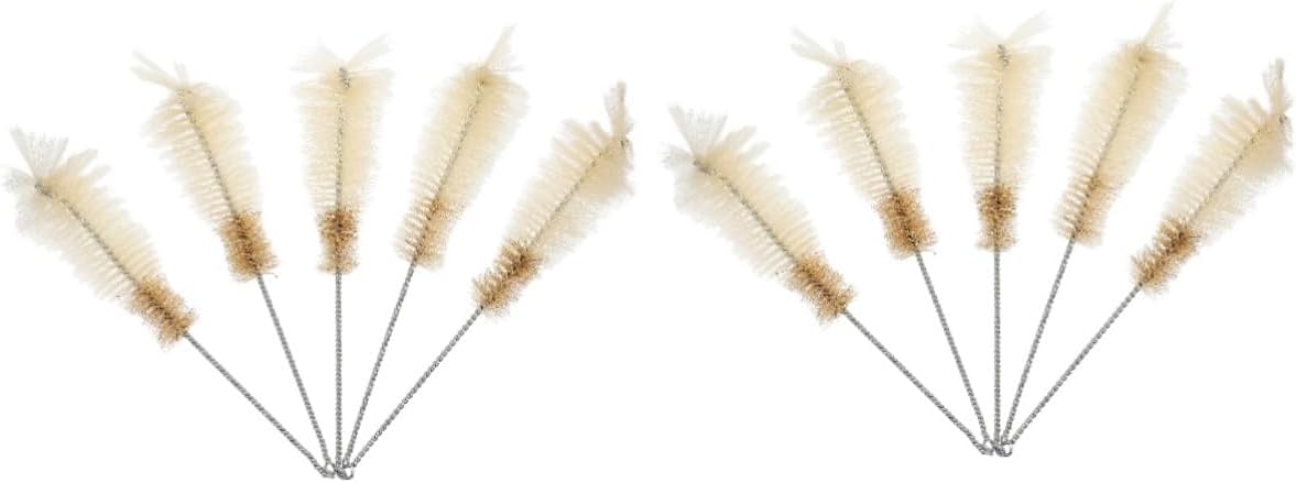 Alipis 2sets 5pcs Nylon Conical Flask Brush Laboratory Cleaner Brush for Erlenmeyer Flasks for Cleaning Glassware Chemistry Experiments Comfortable and Safe to Use 5pcs*2