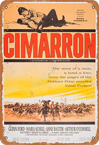 Inga Cimarron Retro Prevent Glare Fun Art Fashion Metal Wall Decor Tin Signr C Funny Decor Metal Sign 8x12 inches