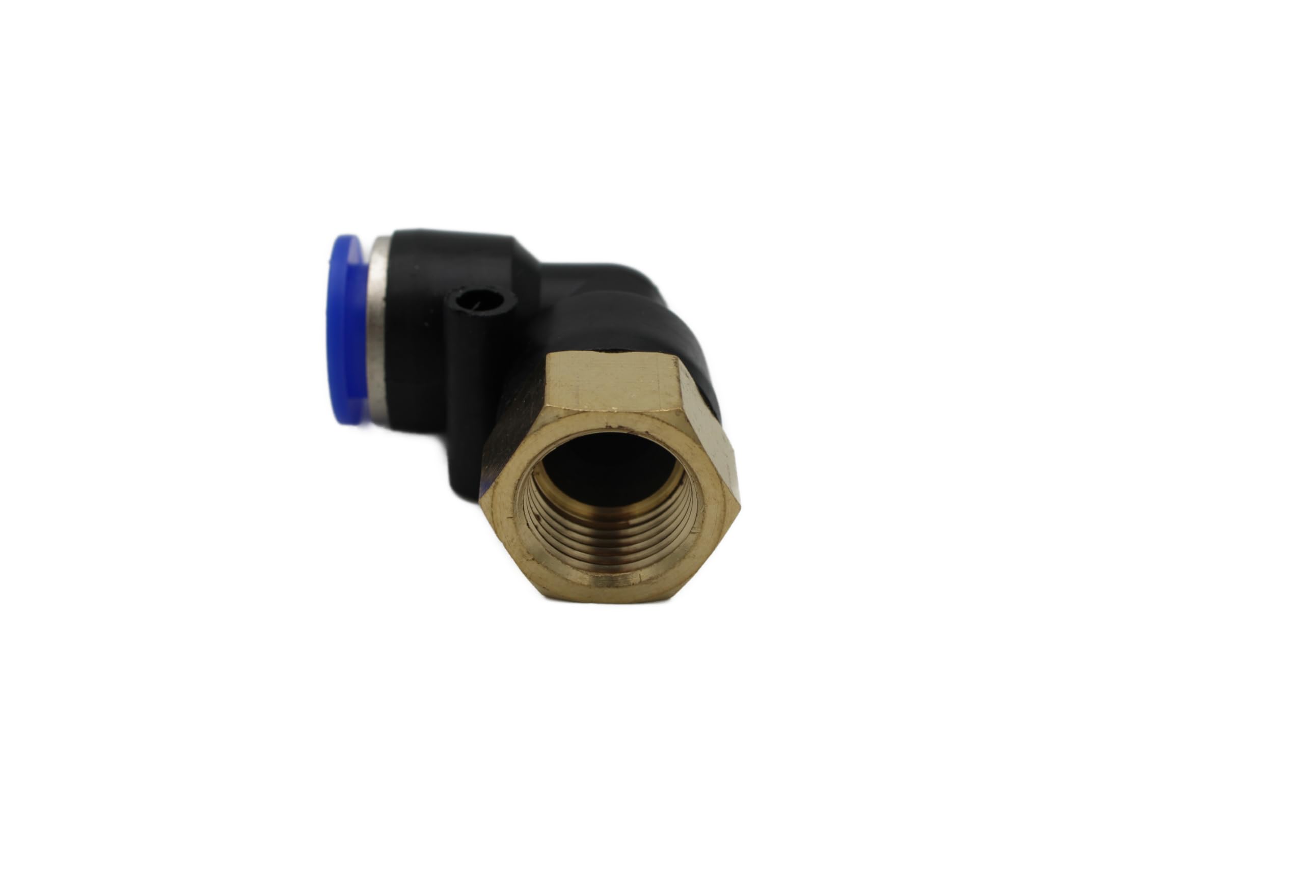 Raccordo pneumatico angolare 90° con filettatura interna 1/2" – 12 mm IQS 2 pezzi collegamento push in qualità industriale (1/2" – 12 mm – angolo 90°, 2 pezzi)