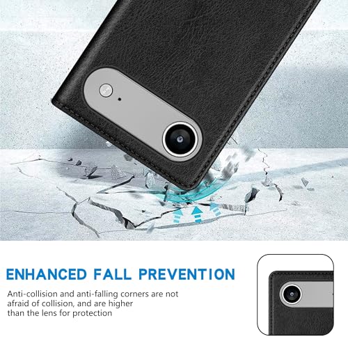 ZZXX for iPhone 17 Air Wallet Case Strong Magnetic 6.5 inch,Black - image 7