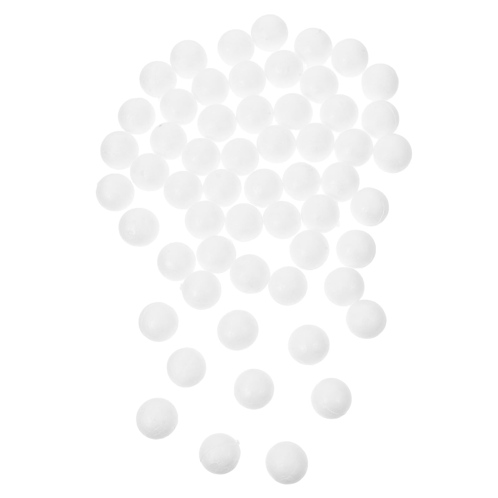 250 Pezzi Palline di Gommapiuma Bianche da 2,5 Cm per Lavoretti la Palla, Ornamenti Natalizi Fai da Te per Progetti Creativi in Casa, Scuola e Feste di Natale