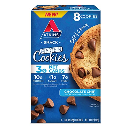 Barra proteica Atkins chips chocolate keto 8 unid miniatura 1