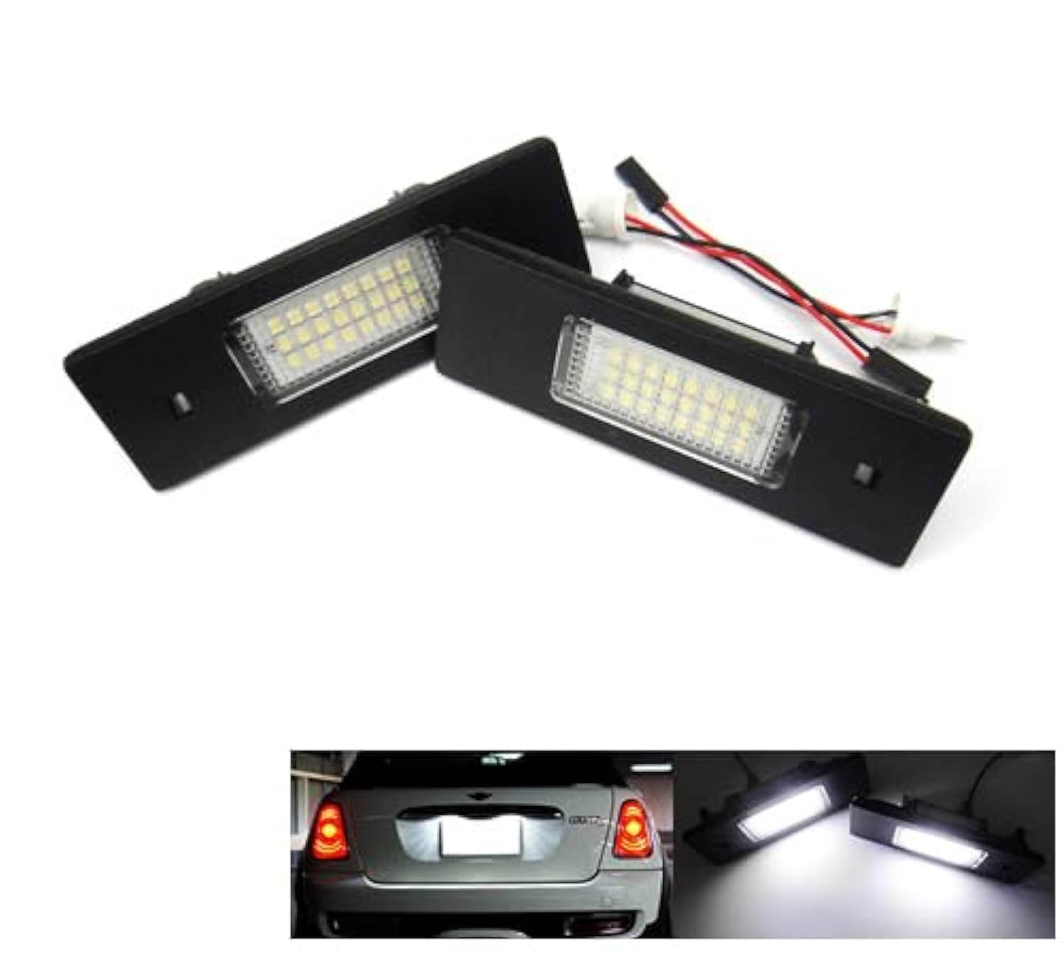 2x LED Kennzeichenbeleuchtung weiß Canbus für E81 E87 F20 F21 E63 F06 F13 F39 X2 G02 X4 E89 Z4 Cooper Clubman R55 F54 Countryman R60