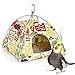 Vinnykud Perroquet Hamac Nid Doiseau Tente Suspendue Chaud Triangulaire Pet Cave Suspendu Lavable pour Parrot Perruche Calopsitte Cacatoès Canari Cage Jouet