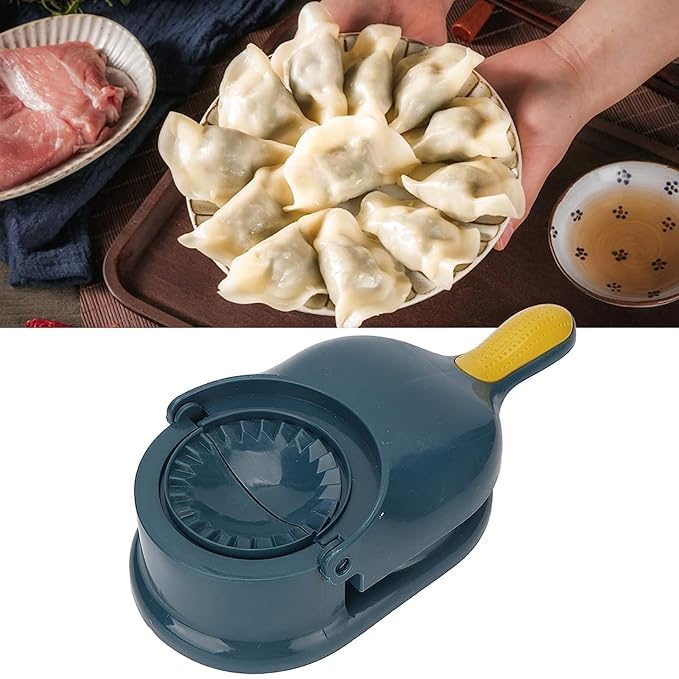 YUGANSHU 2 in 1 Dumpling Maker Ghughra Momos Maker Machine, Skin Press Mould for Gujiya Ghughra Mould Machine, Kitchen Dumpling Making Tool with Dumpling Puri Maker(Pack of 1) (Momos Maker) 3