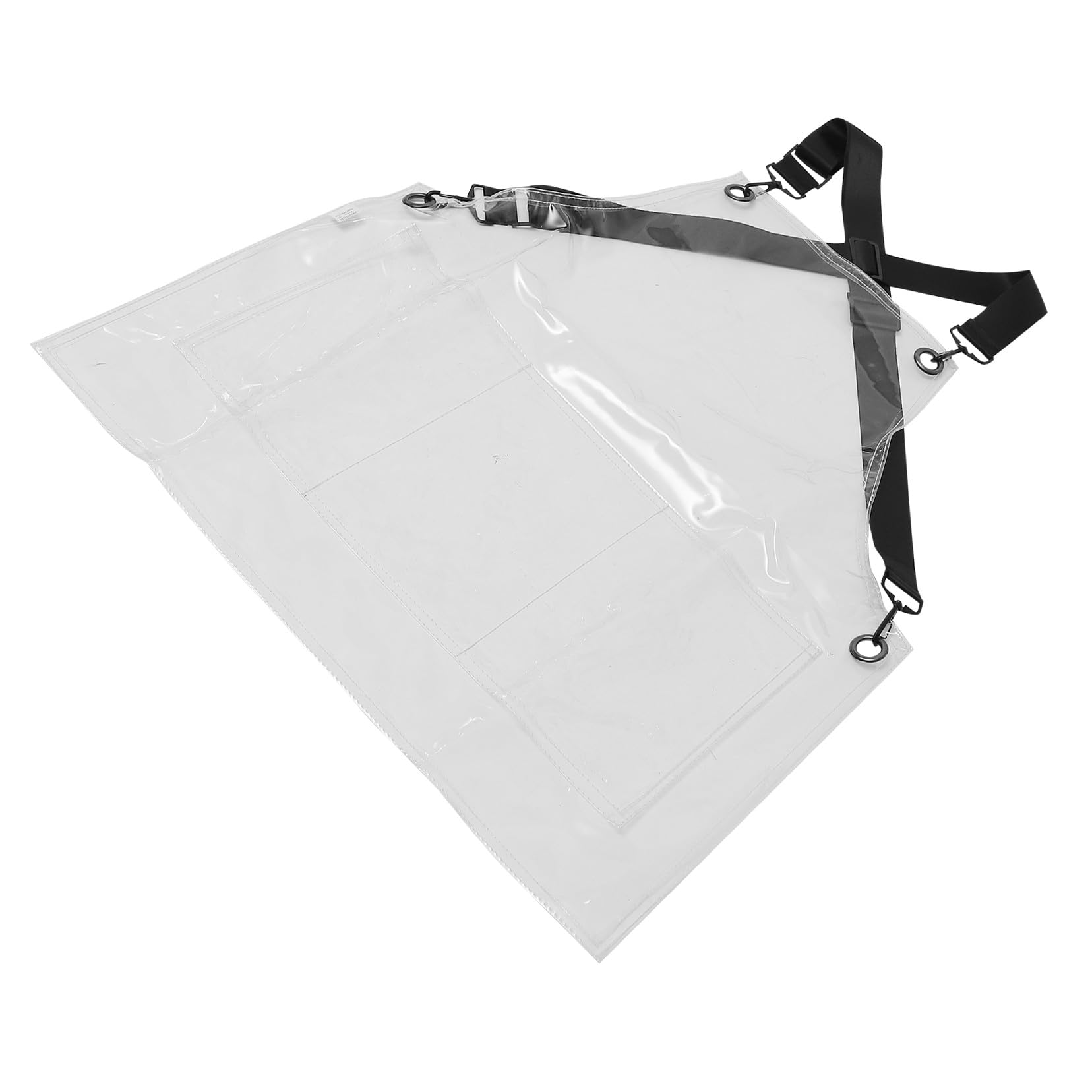 FRCOLOR Tablier De Coiffeur Transparent Et Réglable Pour Salon Et Maison Lavable Et Adapté Aux Femmes Et Hommes
