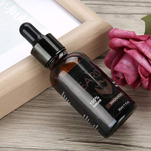 30 ml de óleo de barba de homens naturais, soro hidratante de crescimento de bigode de nutrição, bar